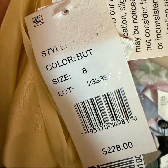 Aqua Formal Women's Yellow Charmeuse Halter Neck Long Dress Sz 8 - Picture 8 of 10